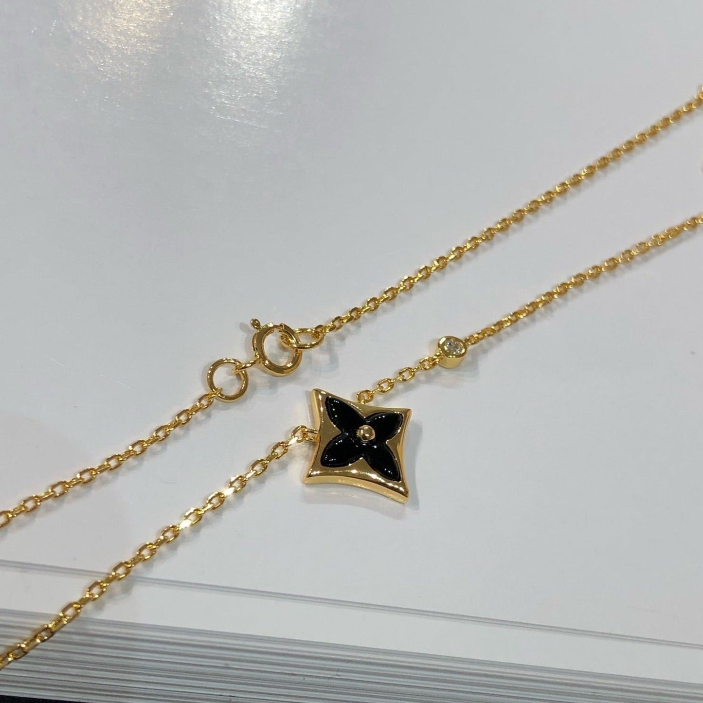 [Glitter Jewelry]STAR BLACK MOP NECKLACE