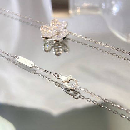 [Glitter Jewelry]FLOWER DIAMOND NECKLACE