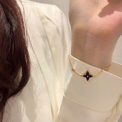 [Glitter Jewelry]COLOR STAR PINK GOLD DIAMOND BRACELET