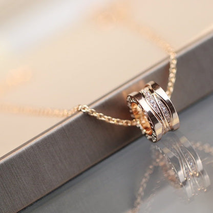 [Glitter Jewelry]ZERO 1 PINK GOLD DIAMOND NECKLACE