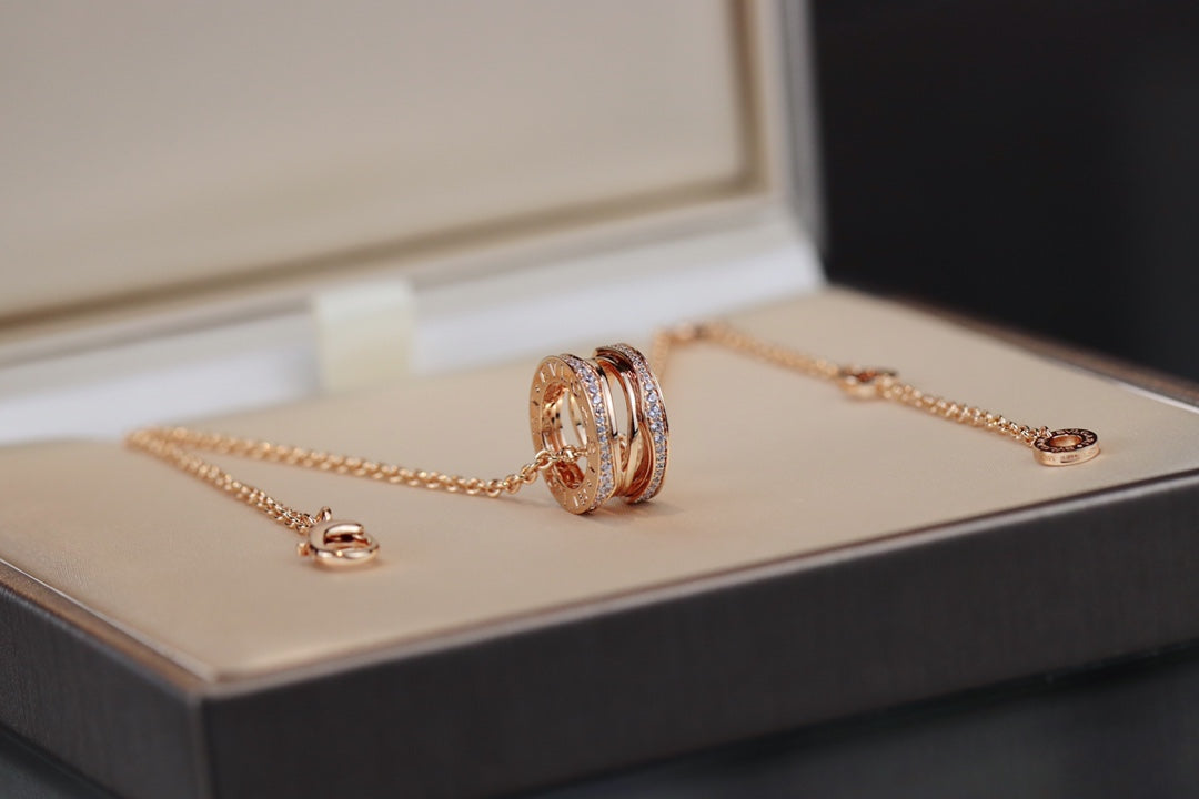 [Glitter Jewelry]ZERO 1 PINK GOLD NECKLACE