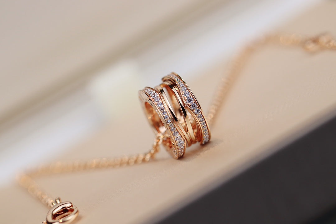 [Glitter Jewelry]ZERO 1 PINK GOLD NECKLACE