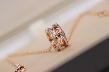 [Glitter Jewelry]ZERO 1 PINK GOLD NECKLACE