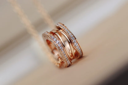 [Glitter Jewelry]ZERO 1 PINK GOLD NECKLACE
