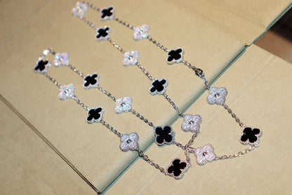 [Glitter Jewelry]CLOVER 20 MOTIFS ONYX DIAMOND SILVER