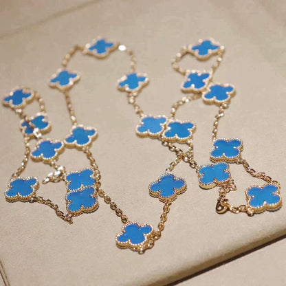 [Glitter Jewelry]CLOVER 20 MOTIFS TURQUOISE GOLD