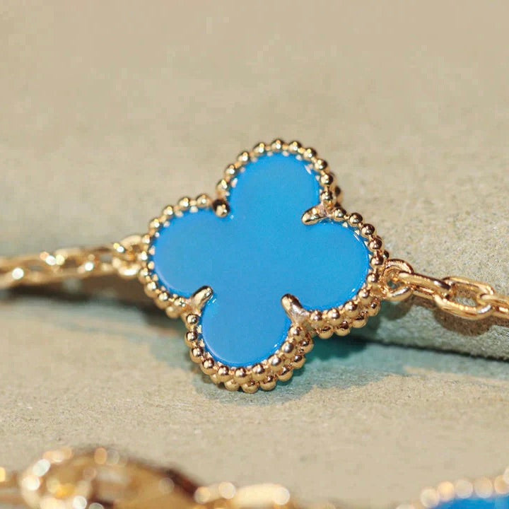 [Glitter Jewelry]CLOVER 20 MOTIFS TURQUOISE GOLD