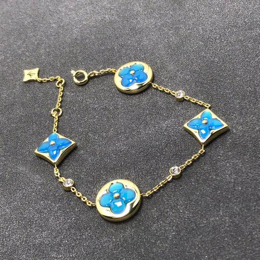 [Glitter Jewelry]STAR AND SUN TURQUOISE 4 MOTIFS 3 DIAMONDS