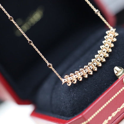 [Glitter Jewelry]CLASH PINK GOLD NECKLACE