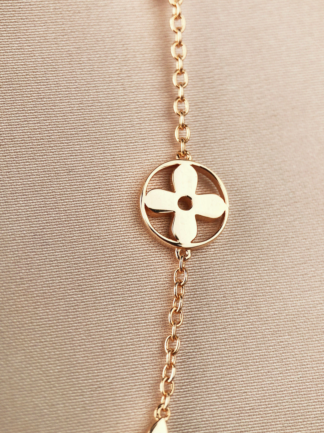 [Glitter Jewelry]STAR AND SUN 7 MOTIFS GOLD BRACELET