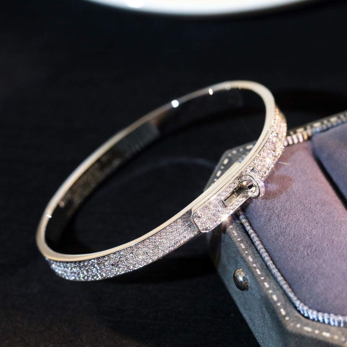 [Glitter Jewelry]KELLY BRACELET DIAMOND PAVED