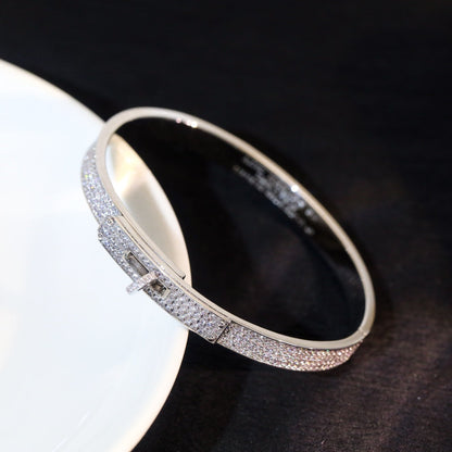 [Glitter Jewelry]KELLY BRACELET DIAMOND PAVED