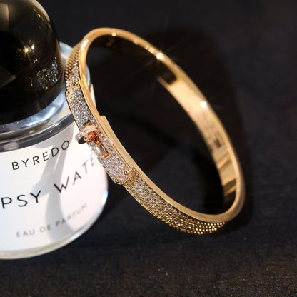 [Glitter Jewelry]KELLY BRACELET DIAMOND PAVED