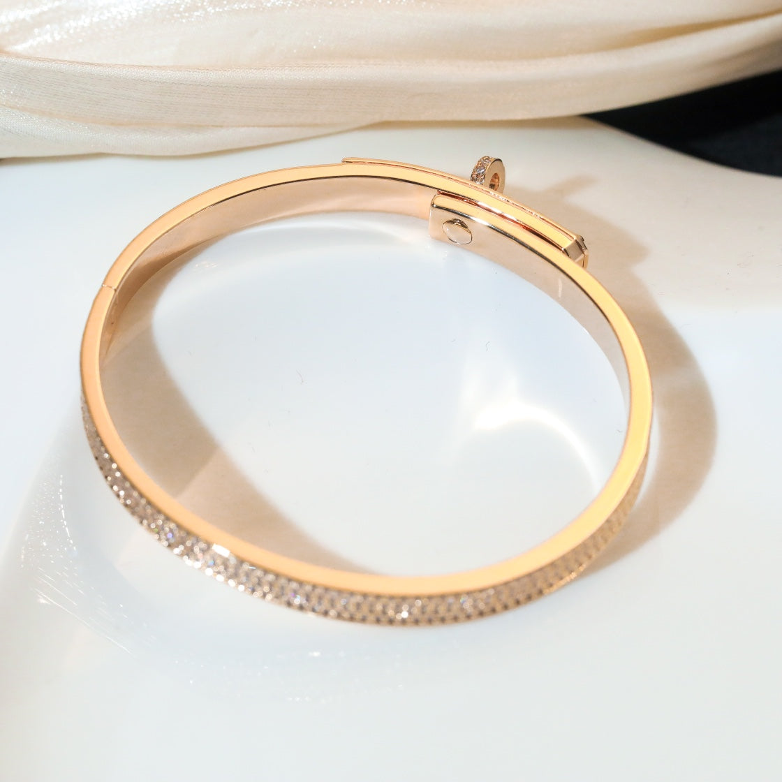 [Glitter Jewelry]KELLY BRACELET DIAMOND PAVED