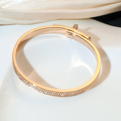 [Glitter Jewelry]KELLY BRACELET DIAMOND PAVED
