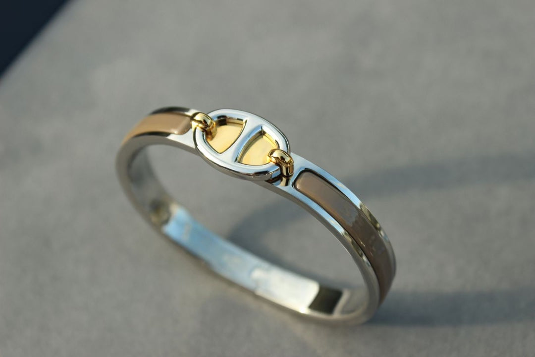 [Glitter Jewelry]CLIC CHAINE SILVER BRACELET