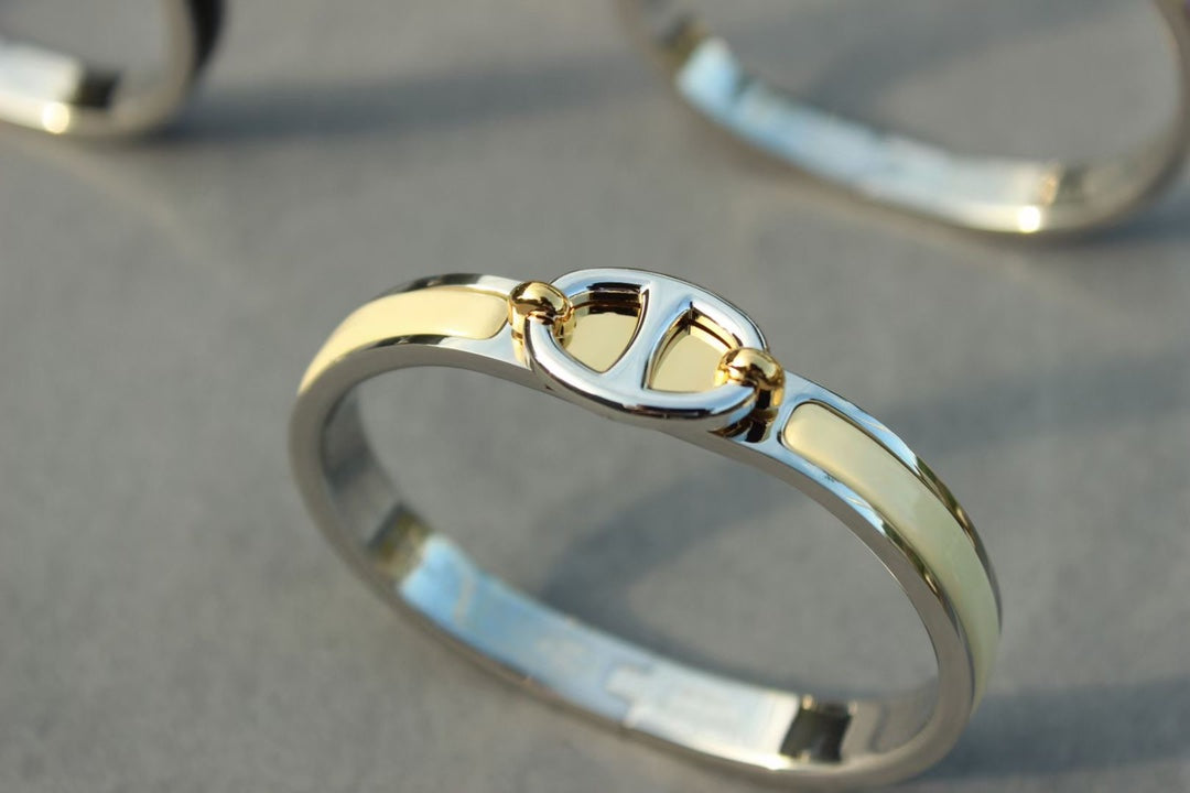 [Glitter Jewelry]CLIC CHAINE SILVER BRACELET