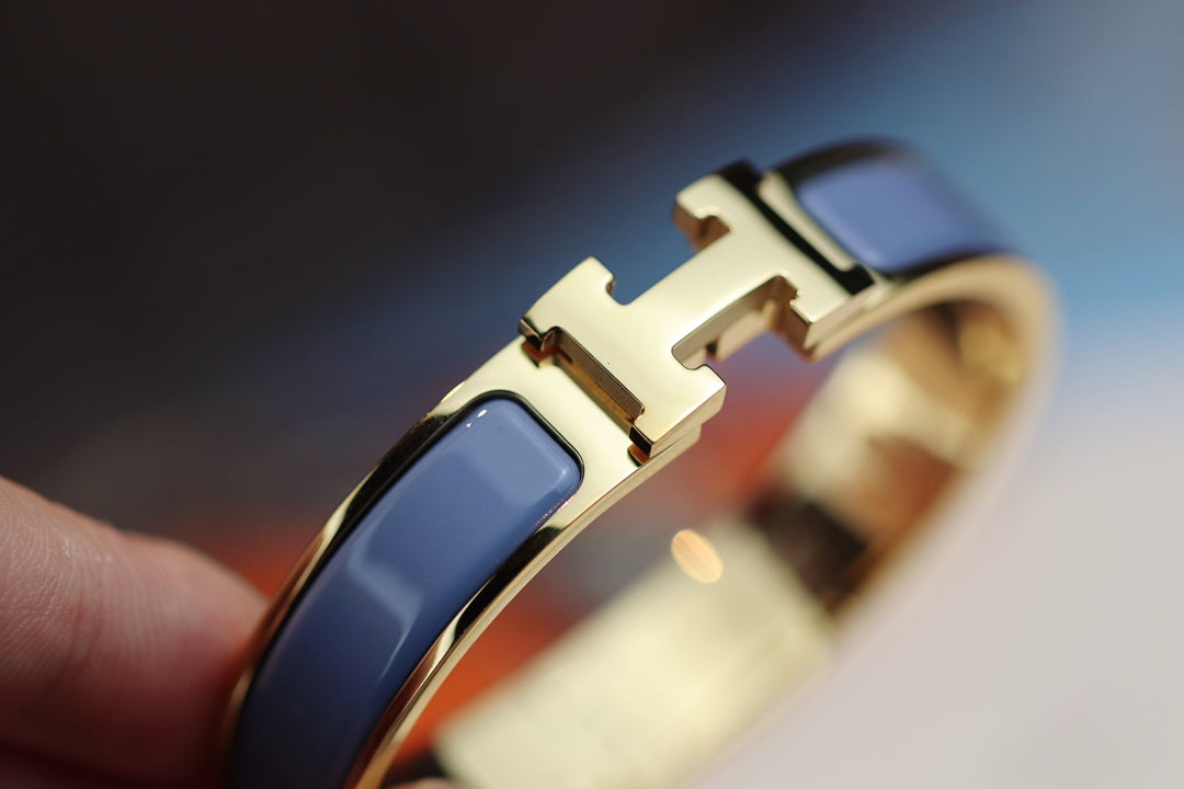 [Glitter Jewelry]H BRACELET 12MM BLUE GRAY