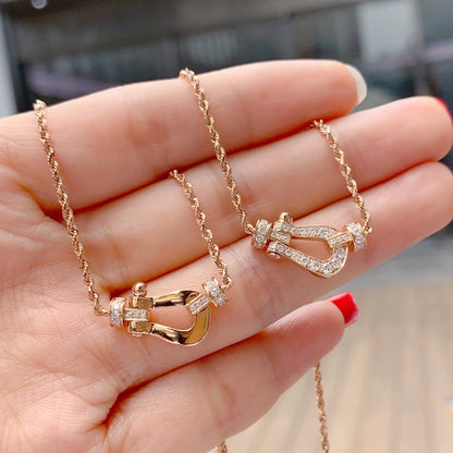 [Glitter Jewelry]FORCE 10 PINK GOLD DIAMOND NECKLACE