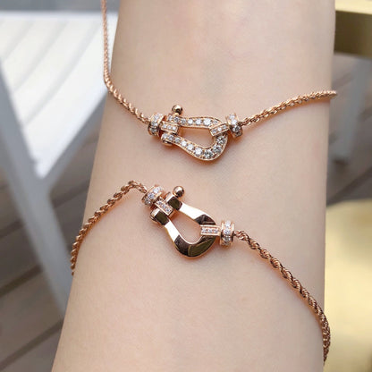 [Glitter Jewelry]FORCE 10 PINK GOLD DIAMOND NECKLACE