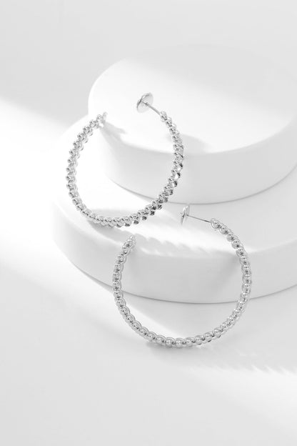 [Glitter Jewelry]CLASH HOOP EARRINGS