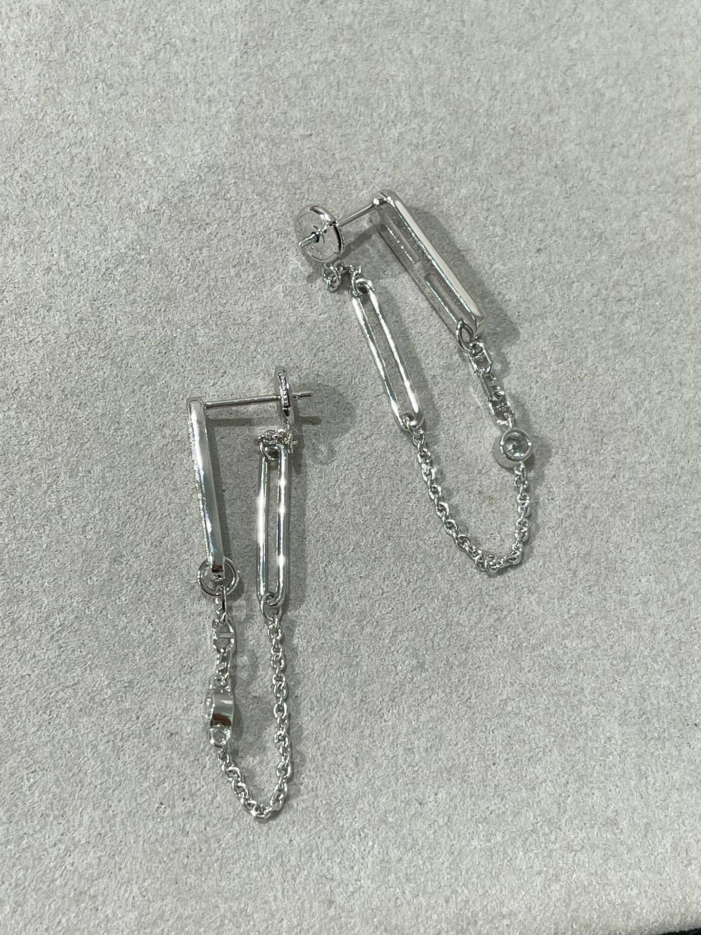 [Glitter Jewelry]CHAINE CHAOS DIAMOND DROP EARRINGS