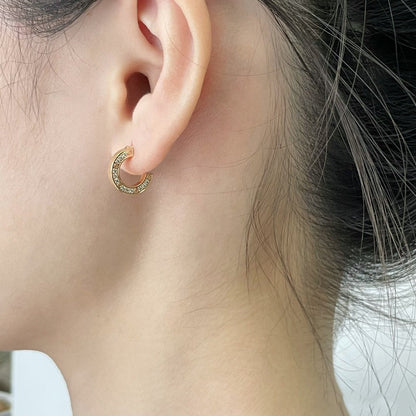 [Glitter Jewelry]LOVE DIAMOND EARRINGS