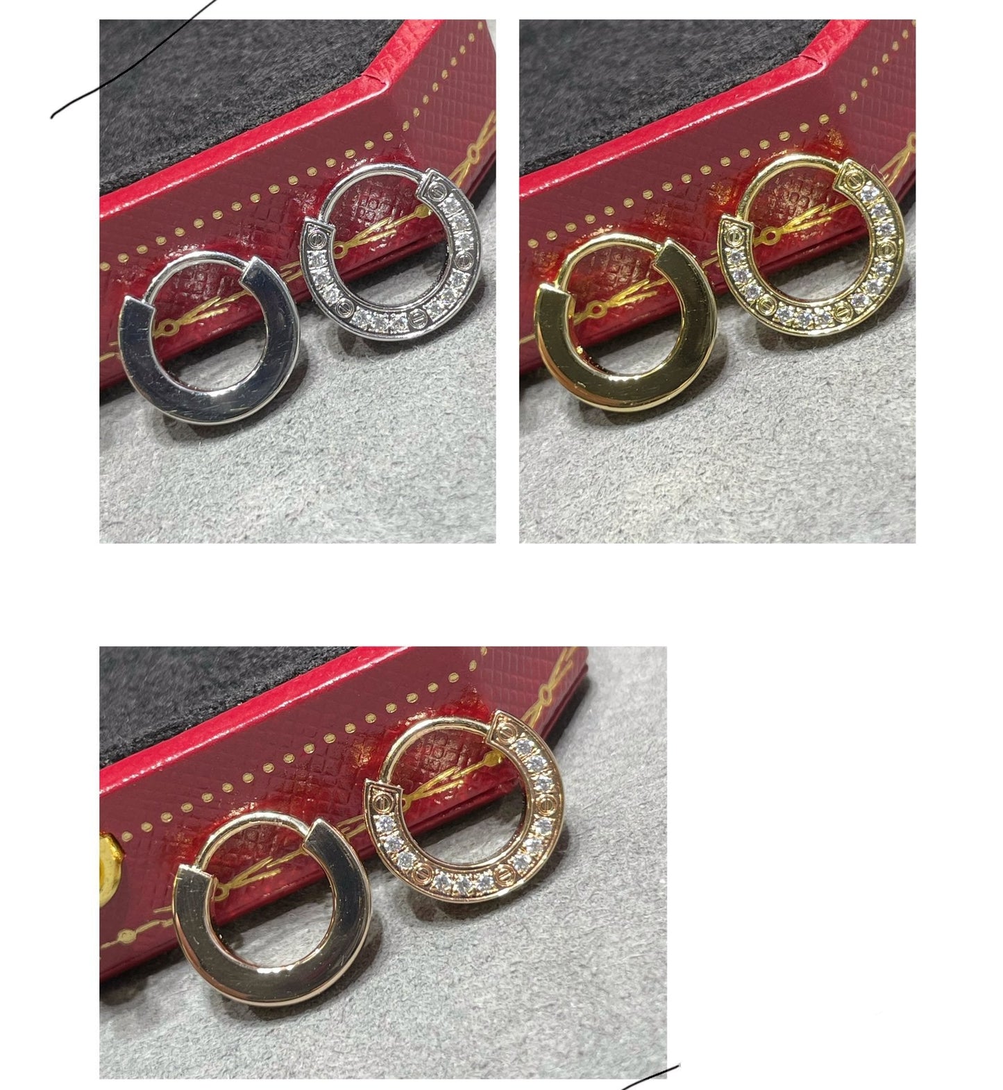 [Glitter Jewelry]LOVE DIAMOND EARRINGS
