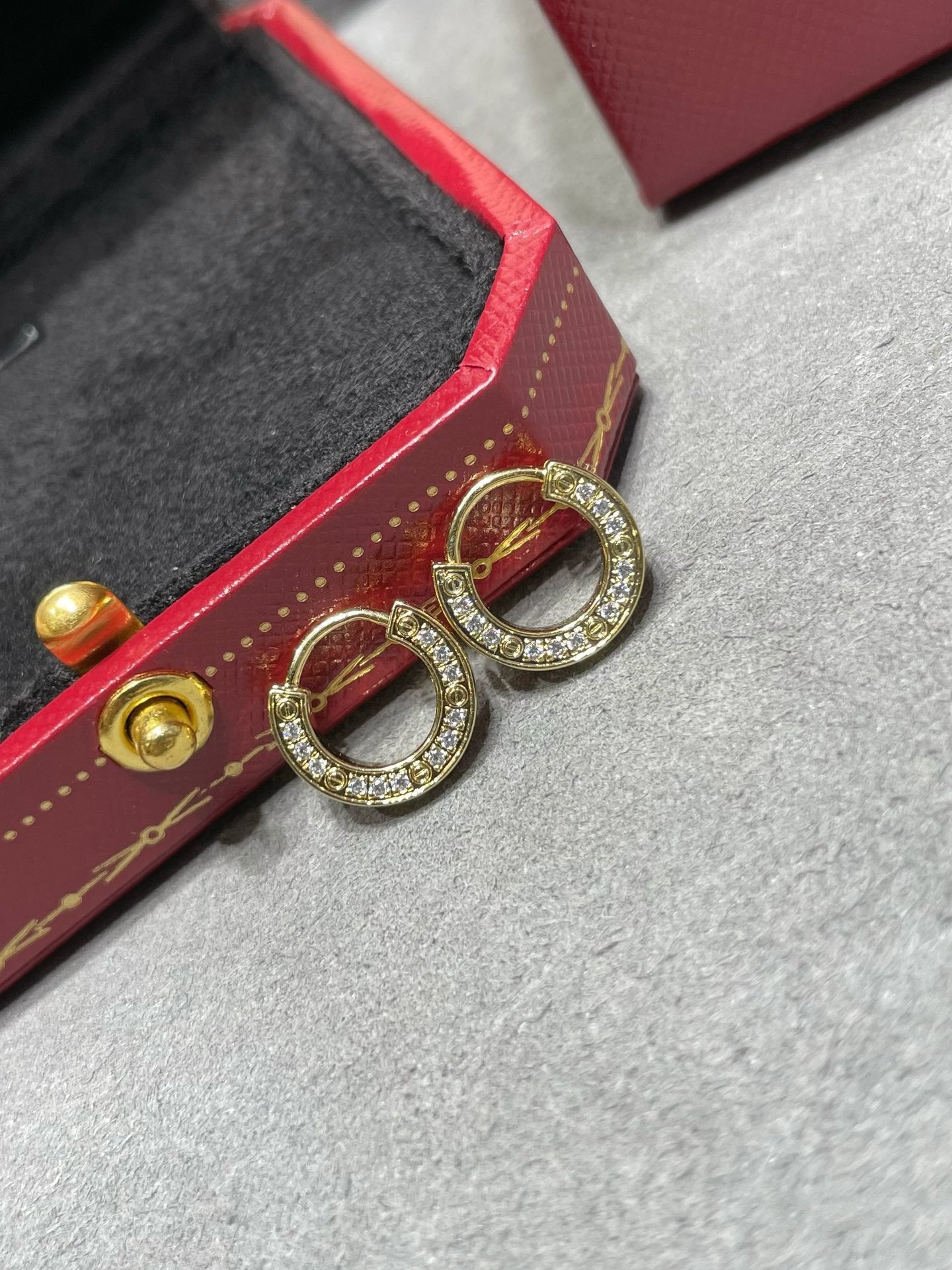 [Glitter Jewelry]LOVE DIAMOND EARRINGS