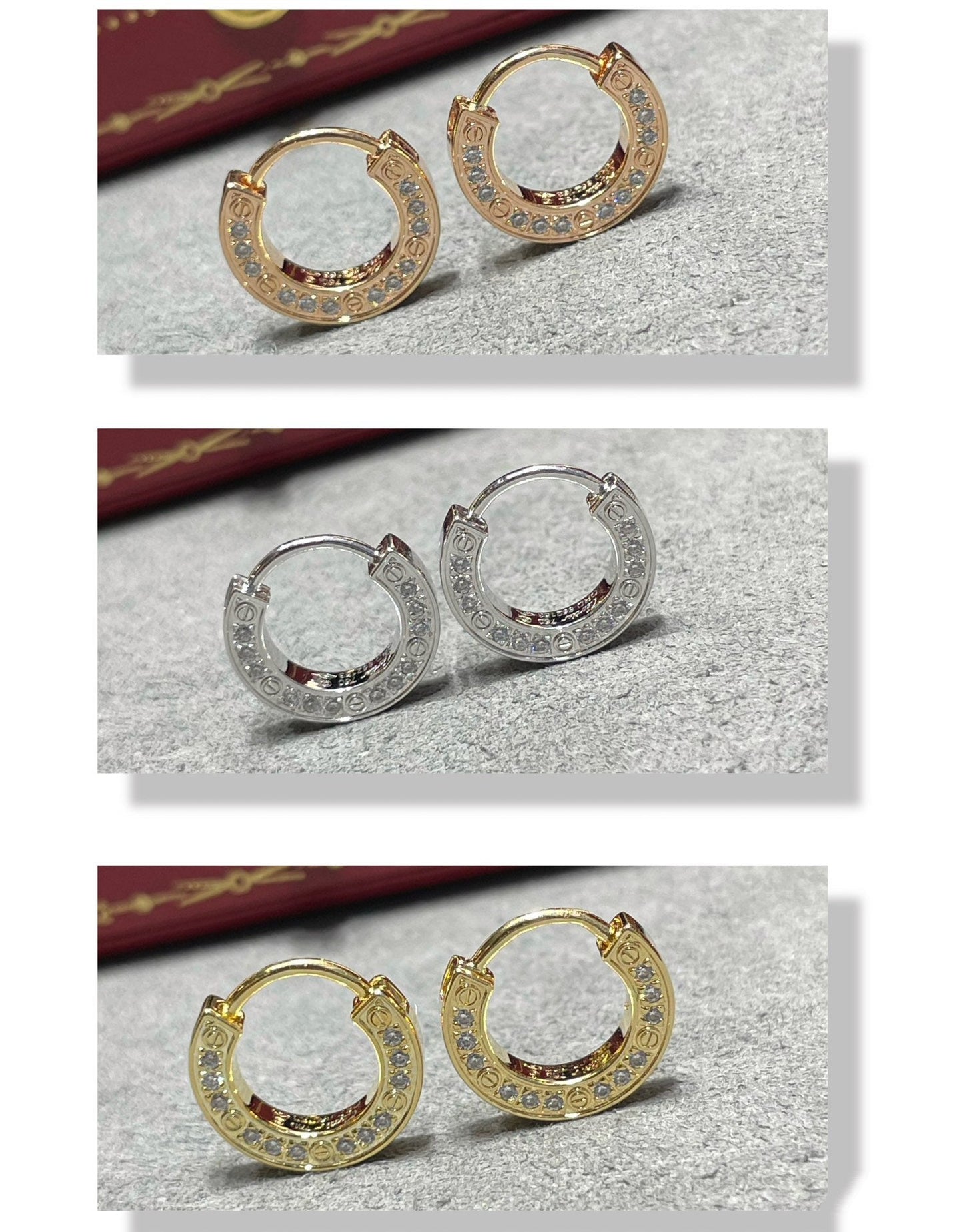 [Glitter Jewelry]LOVE DIAMOND EARRINGS