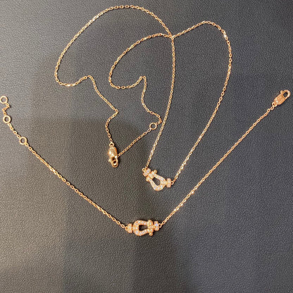 [Glitter Jewelry]FORCE 10 DIAMOND PINK GOLD NECKLACE MINI MODEL