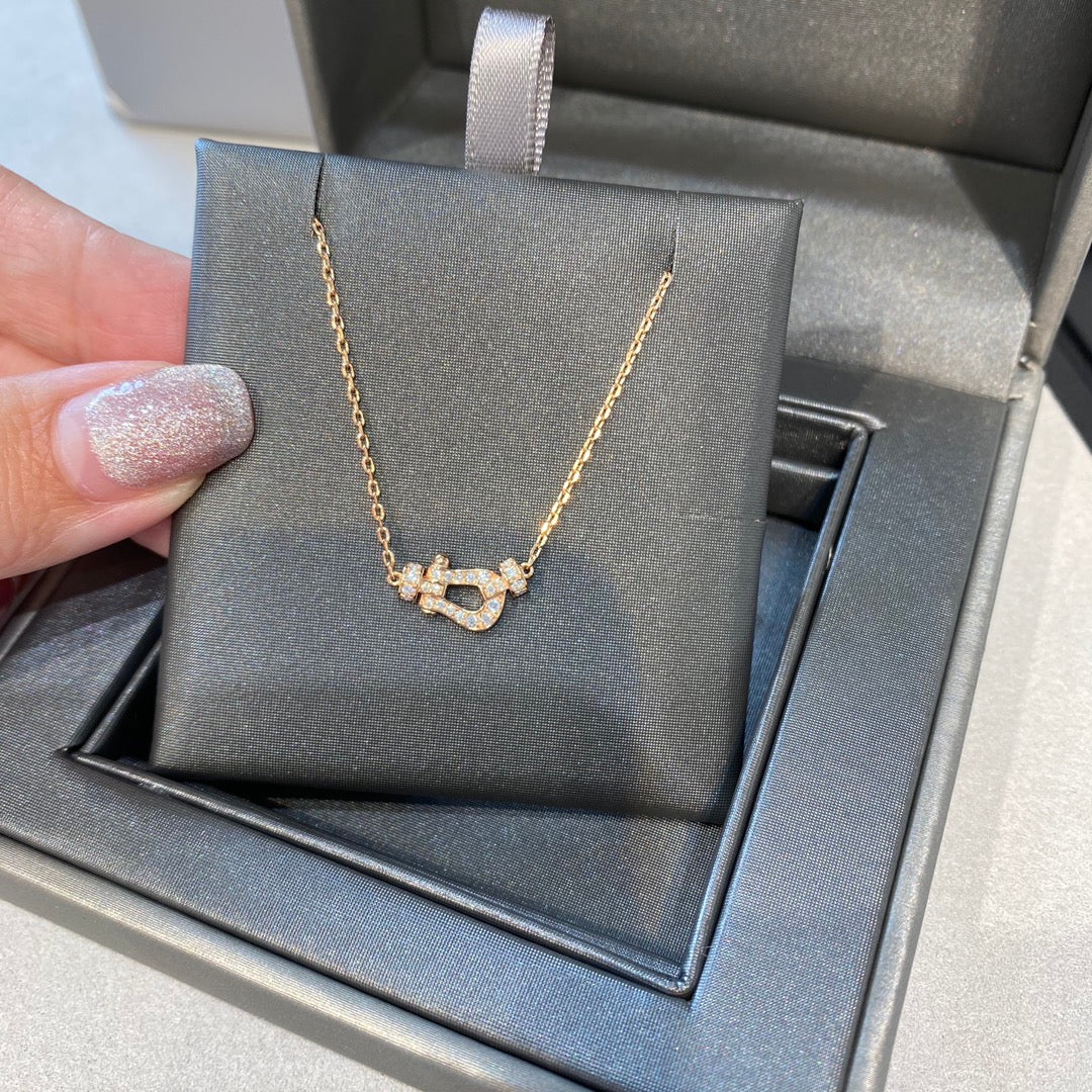 [Glitter Jewelry]FORCE 10 DIAMOND PINK GOLD NECKLACE MINI MODEL