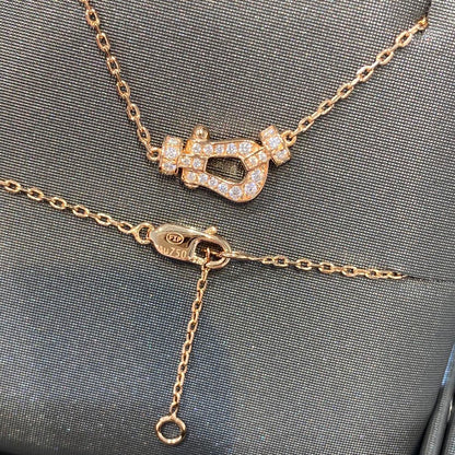 [Glitter Jewelry]FORCE 10 DIAMOND PINK GOLD NECKLACE MINI MODEL