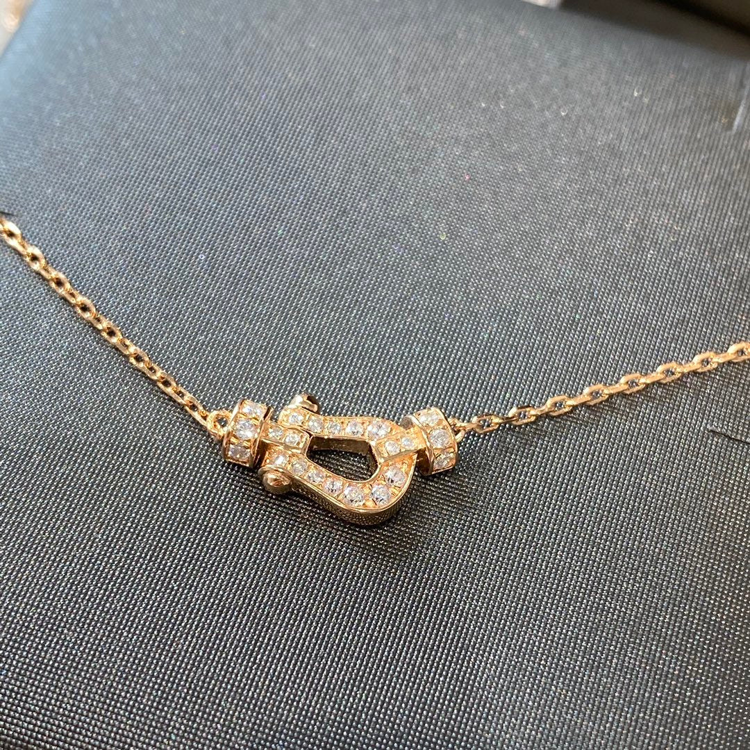 [Glitter Jewelry]FORCE 10 DIAMOND PINK GOLD NECKLACE MINI MODEL