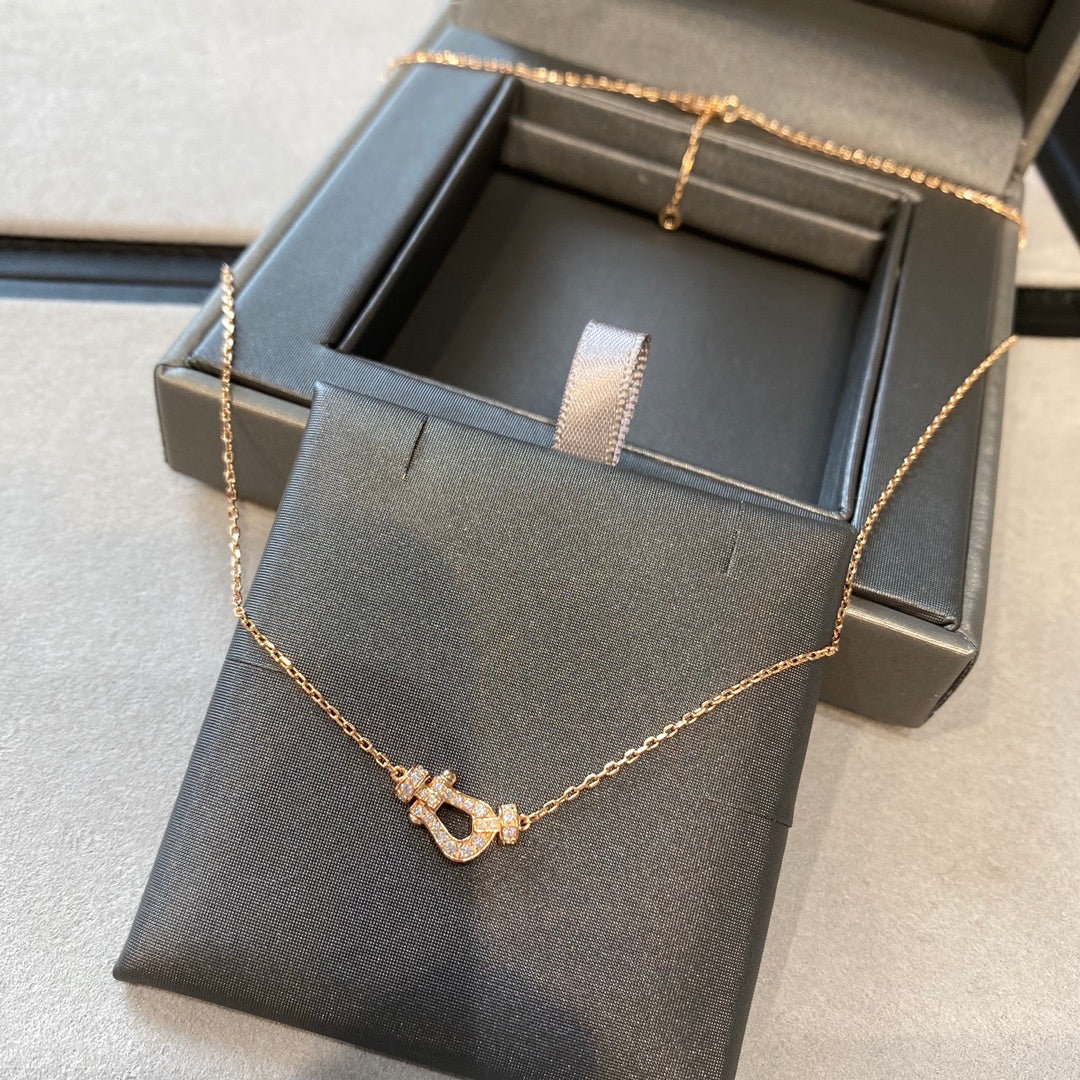 [Glitter Jewelry]FORCE 10 DIAMOND PINK GOLD NECKLACE MINI MODEL