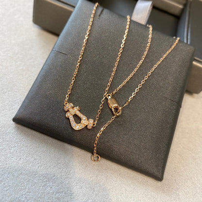 [Glitter Jewelry]FORCE 10 DIAMOND PINK GOLD NECKLACE MINI MODEL