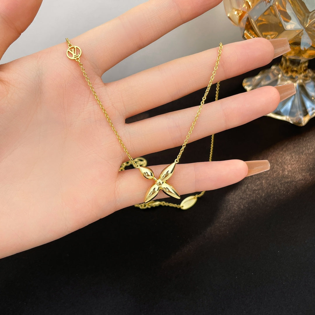 [Glitter Jewelry]LOUISETTE GOLD NECKLACE
