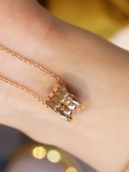 [Glitter Jewelry]ZERO 1 PINK GOLD NECKLACE