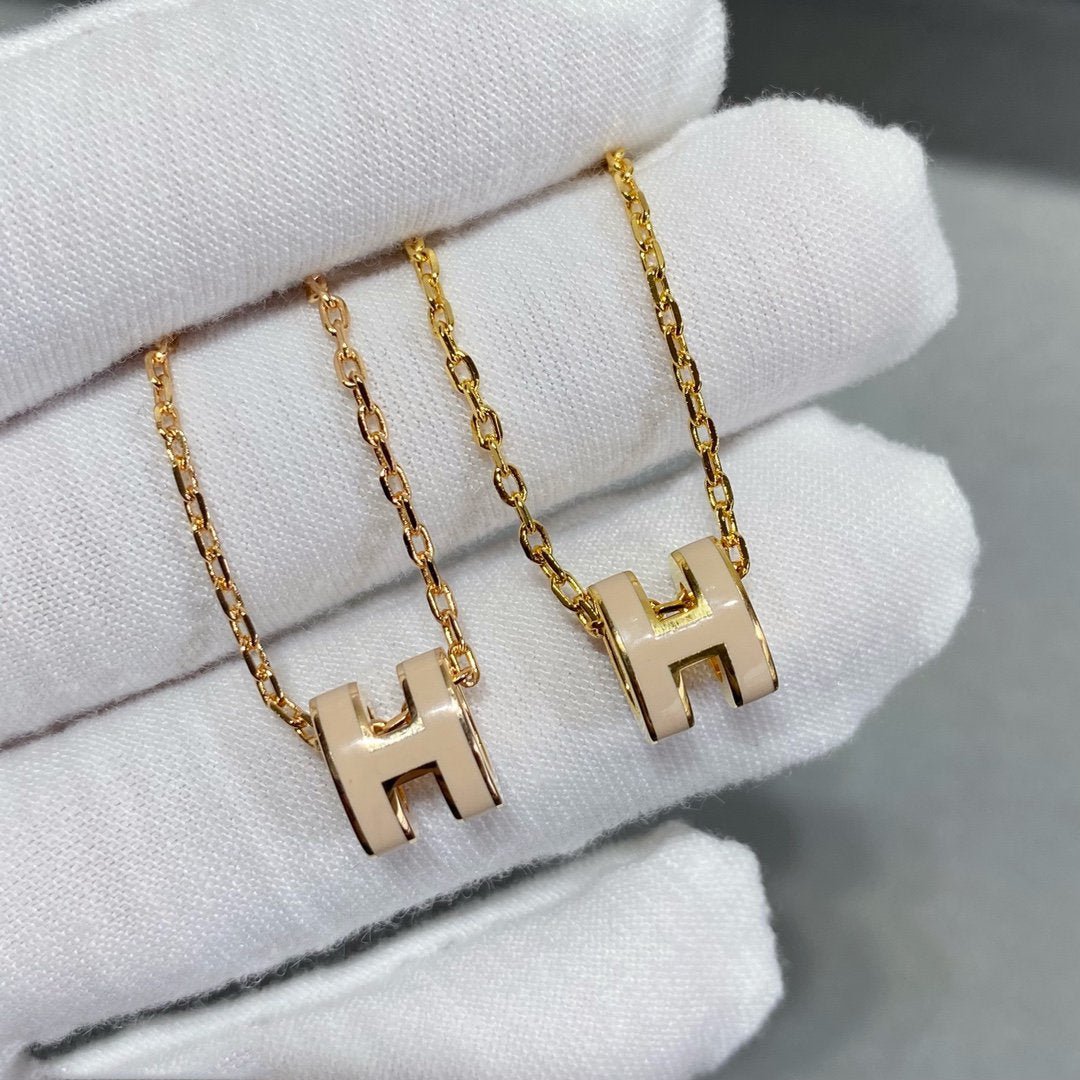 [Glitter Jewelry]MINI POP H NECKLACE