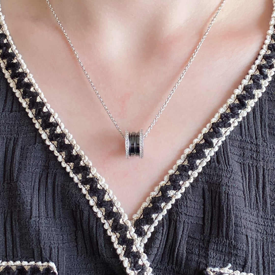 [Glitter Jewelry]ZERO 1 DIAMOND CERAMIC NECKLACE