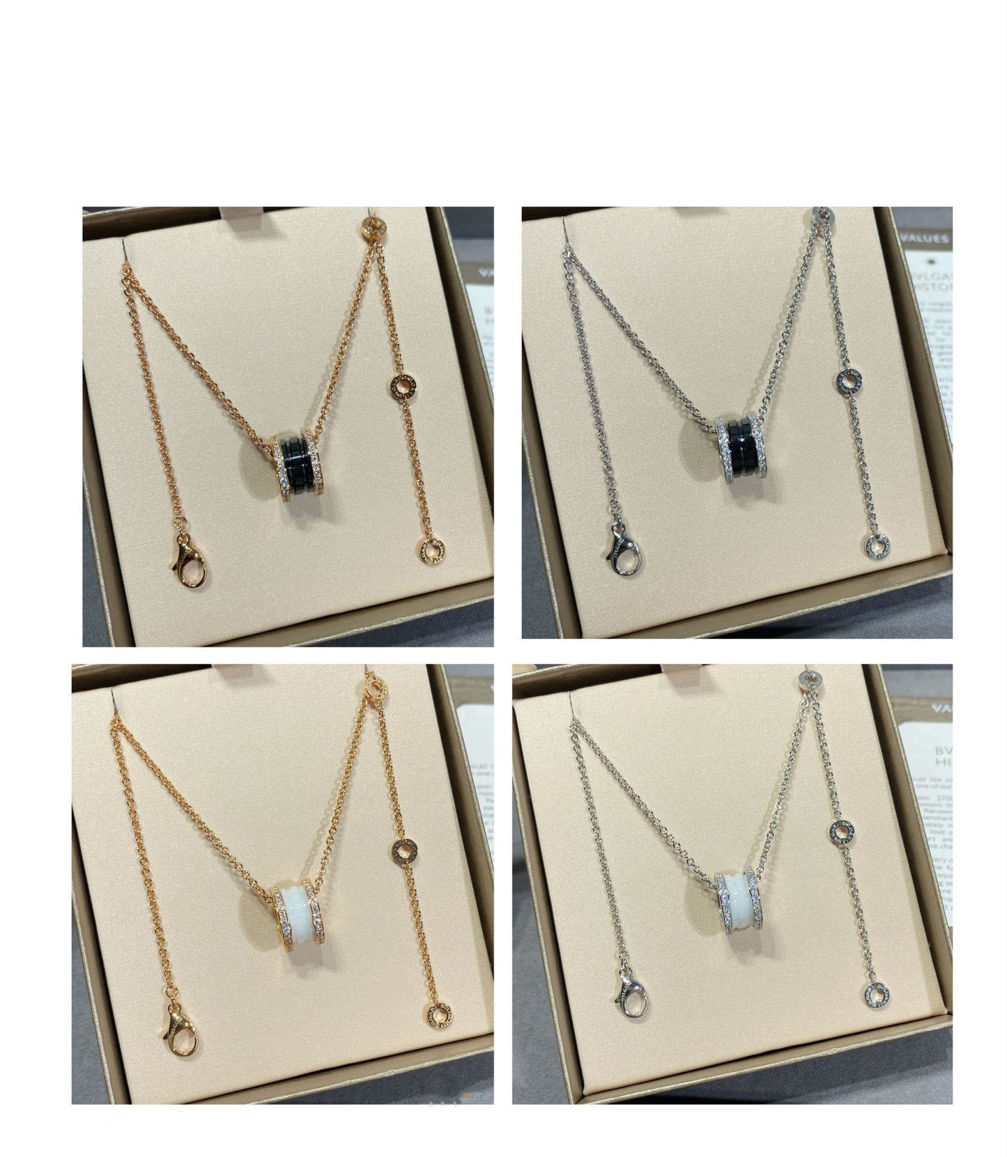 [Glitter Jewelry]ZERO 1 DIAMOND CERAMIC NECKLACE