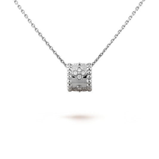 [Glitter Jewelry]PERLEE PEDANT SIVLER DIAMOND NECKLACE