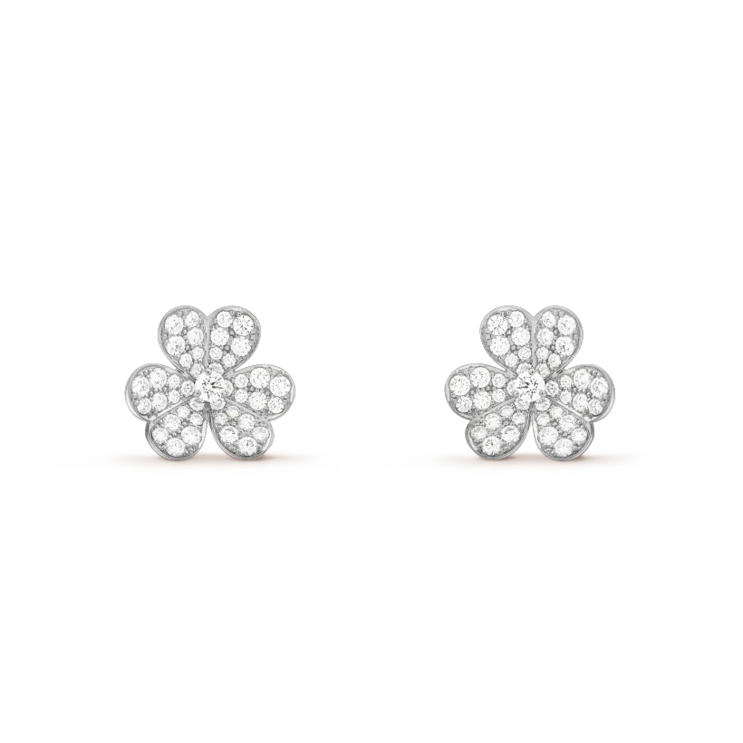 [Glitter Jewelry]CLOVER COMOS DIAMOND EARRINGS SILVER