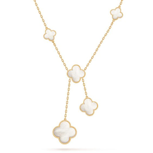 [Glitter Jewelry]CLOVER MOTHER OF PEARL NECKLACE 6 MOTIF