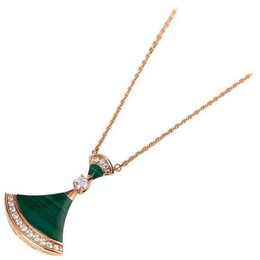 [Glitter Jewelry]DREAM NECKLACE MALACHITE DIAMOND