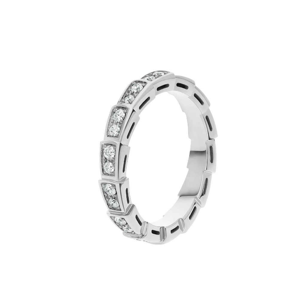 [Glitter Jewelry]SERPENTI RING SILVER DIAMOND PAVED 3MM