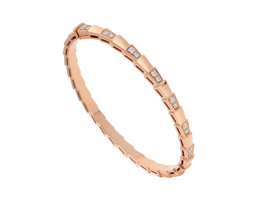 [Glitter Jewelry]SERPENTI SMALL BRACELET PINK GOLD DIAMOND