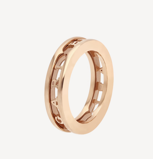 [Glitter Jewelry]ZERO 1 ONE-BAND WITH OPENWORK LOGO SPIRAL RING