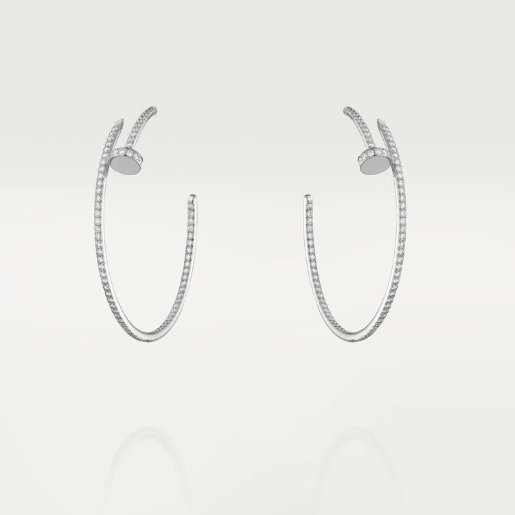 [Glitter Jewelry]JUSTE EARRINGS FULL DIAMONDS 1.8MM