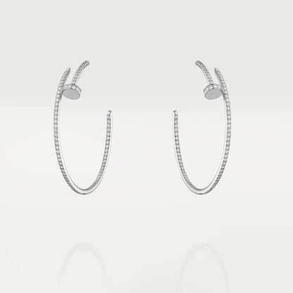 [Glitter Jewelry]JUSTE EARRINGS FULL DIAMONDS 1.8MM